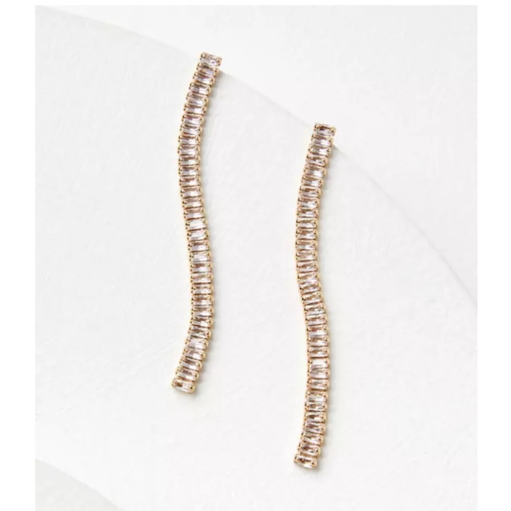 NWT LOFT Modern tennis earrings